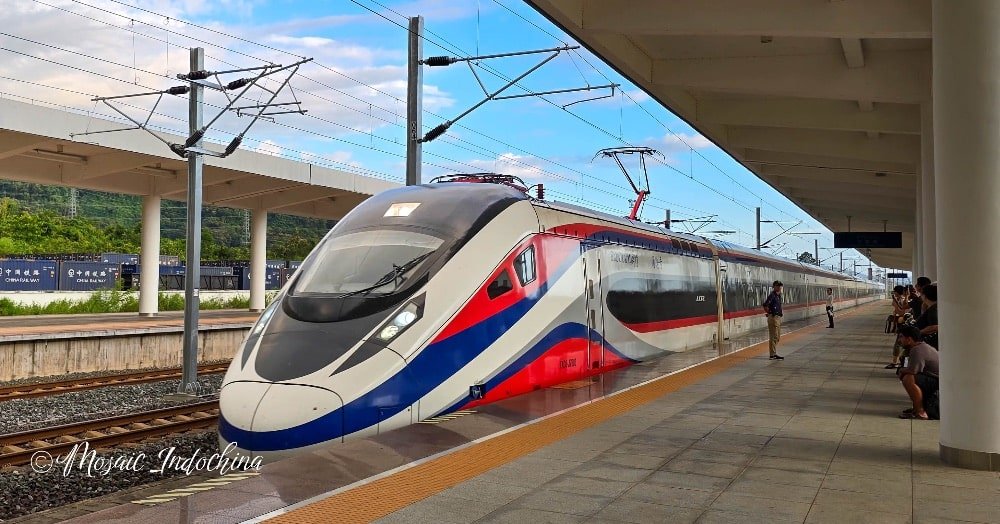 High-speed bullet trains in Laos, the only bullet train in mainland Southeast Asia, travelling from Vientiane through Vang Vieng to Luang Prabang