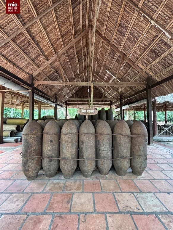 The Vietnam War remnants shown at Cu Chi Tunnels