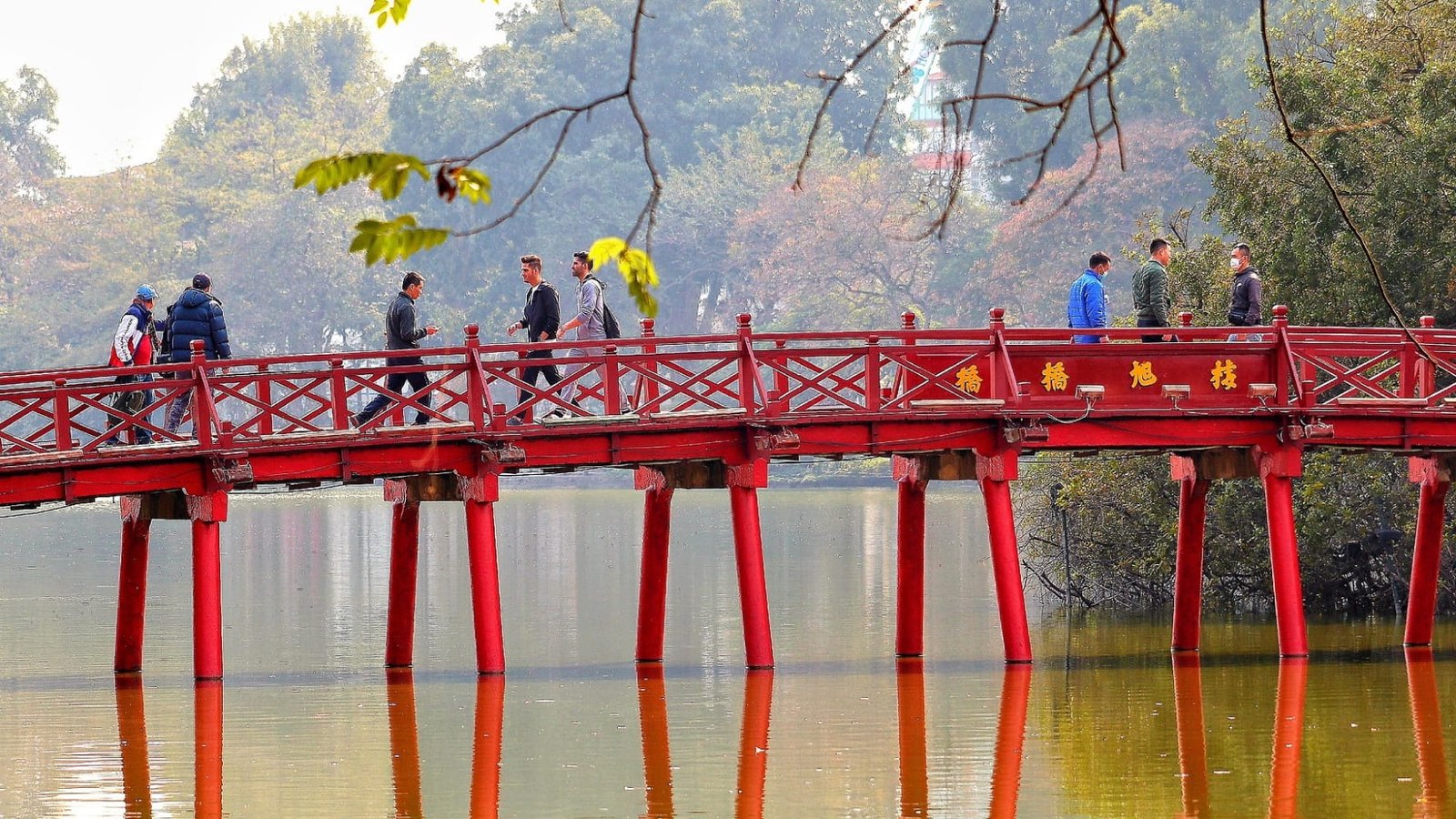 Hoan Kiem Lake in Hanoi Old Quarter – key stop on Hanoi sightseeing tours and Vietnam holiday travel programs
