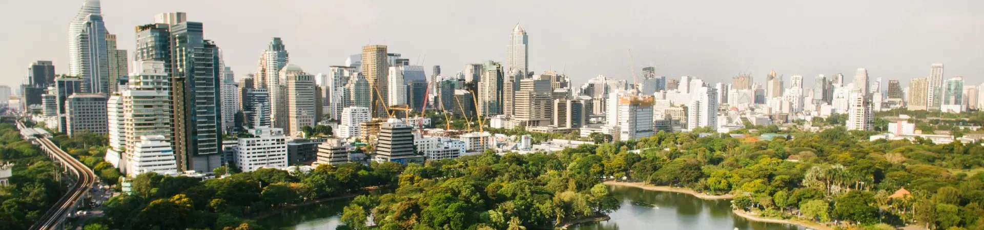 Bangkok city skyline in Thailand