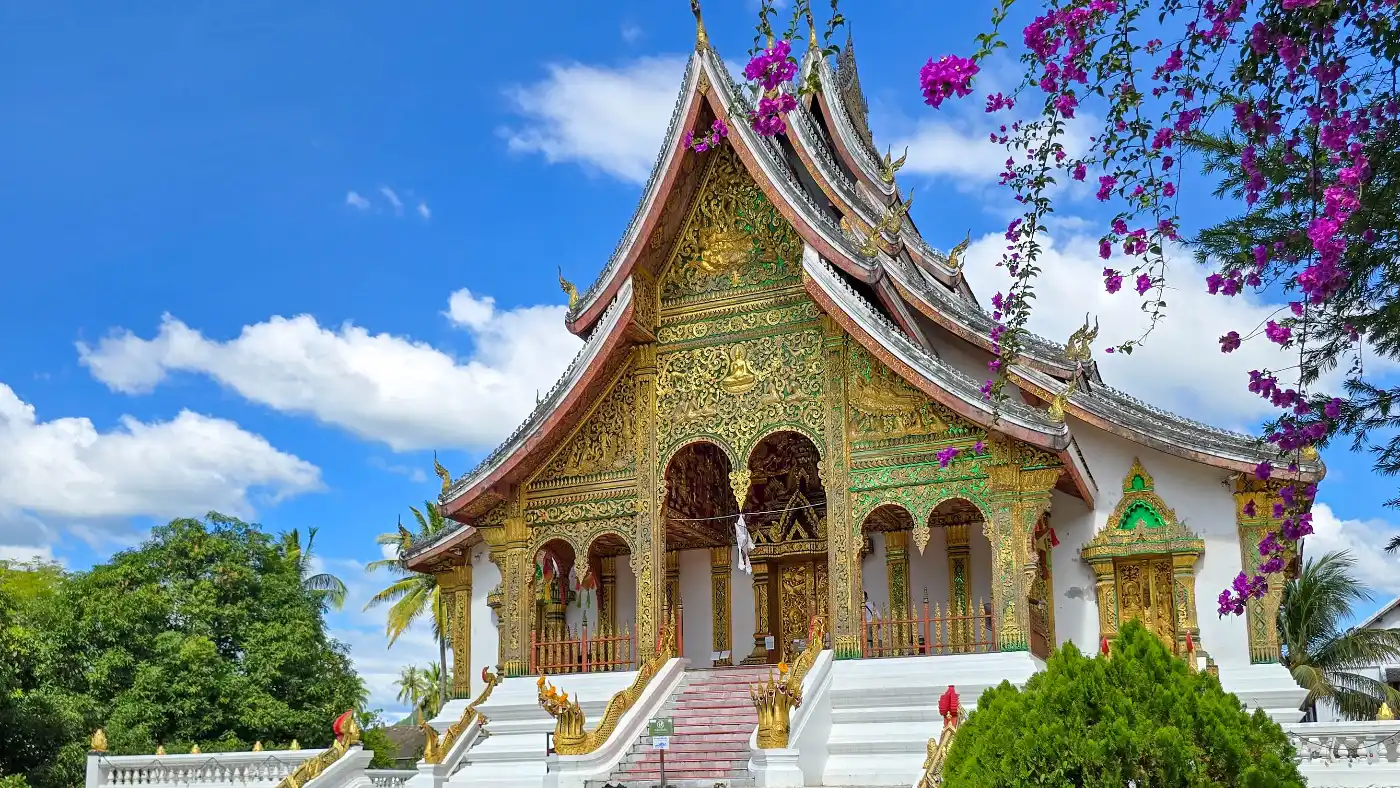 Old Palace near Phou Si Hill, a highlight to learn Lao history and architecture in Luang Prabang