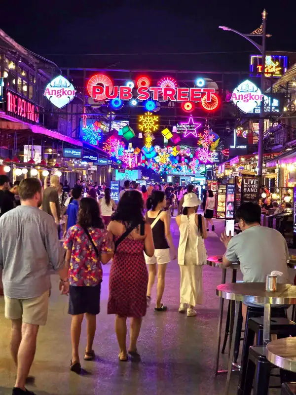 Pub Street, one of the most recommended things to do in Siem Reap