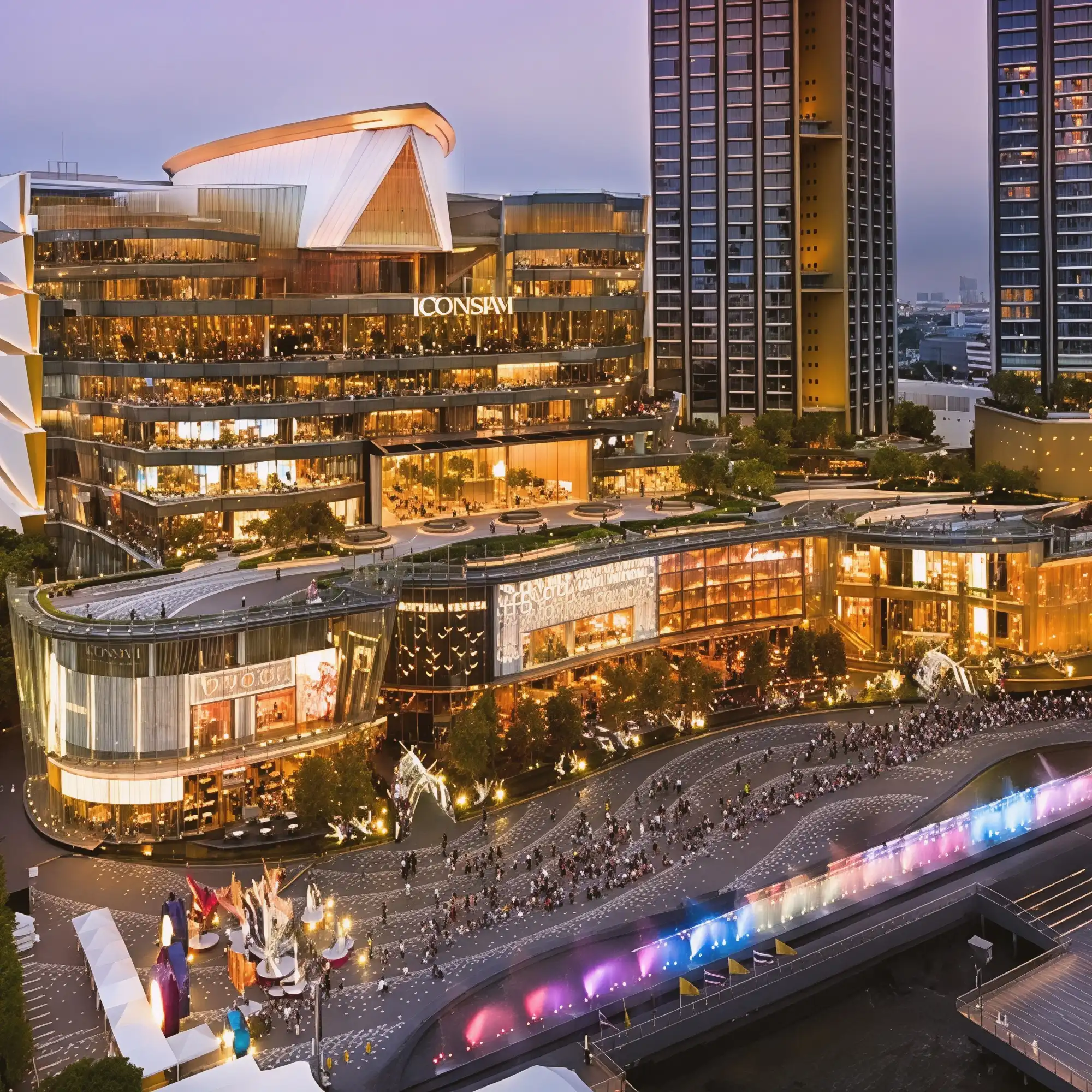 ICONSIAM Pier, the most beautiful shopping mall and one of the best piers for dinner cruises in Bangkok