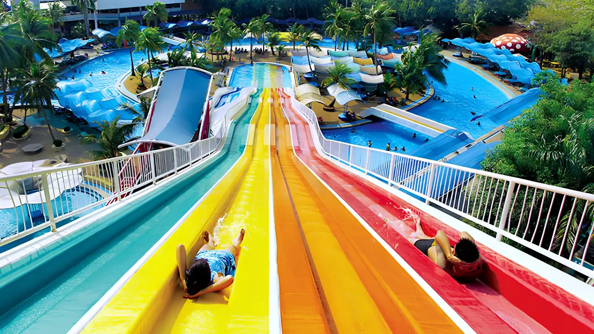 Siam Amazing Park is a highlight in Bangkok, featuring a water park, a wave pool, and an adventure park.