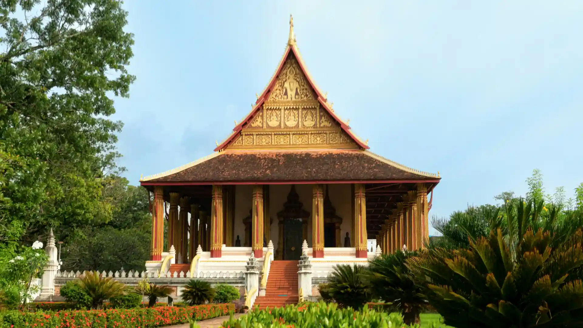 Haw Phra Kaew, a temple originally built for Emerald Buddha, in Vientiane, Laos