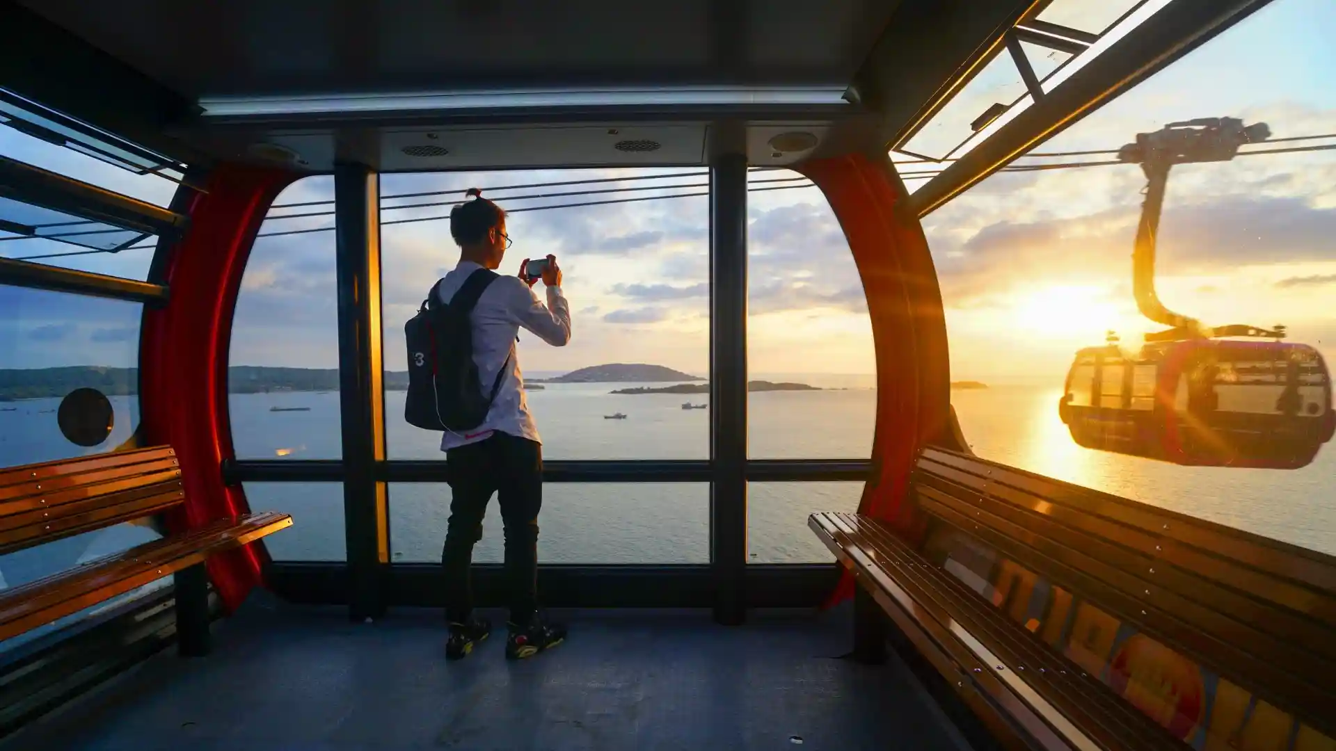 Hon Thom Cable Car, the longest seacrossing cable car in the world, in Phu Quoc