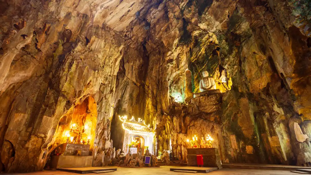 Huyen Khong Cave and An Phu Cave are the top highlights at Marble Mountains.