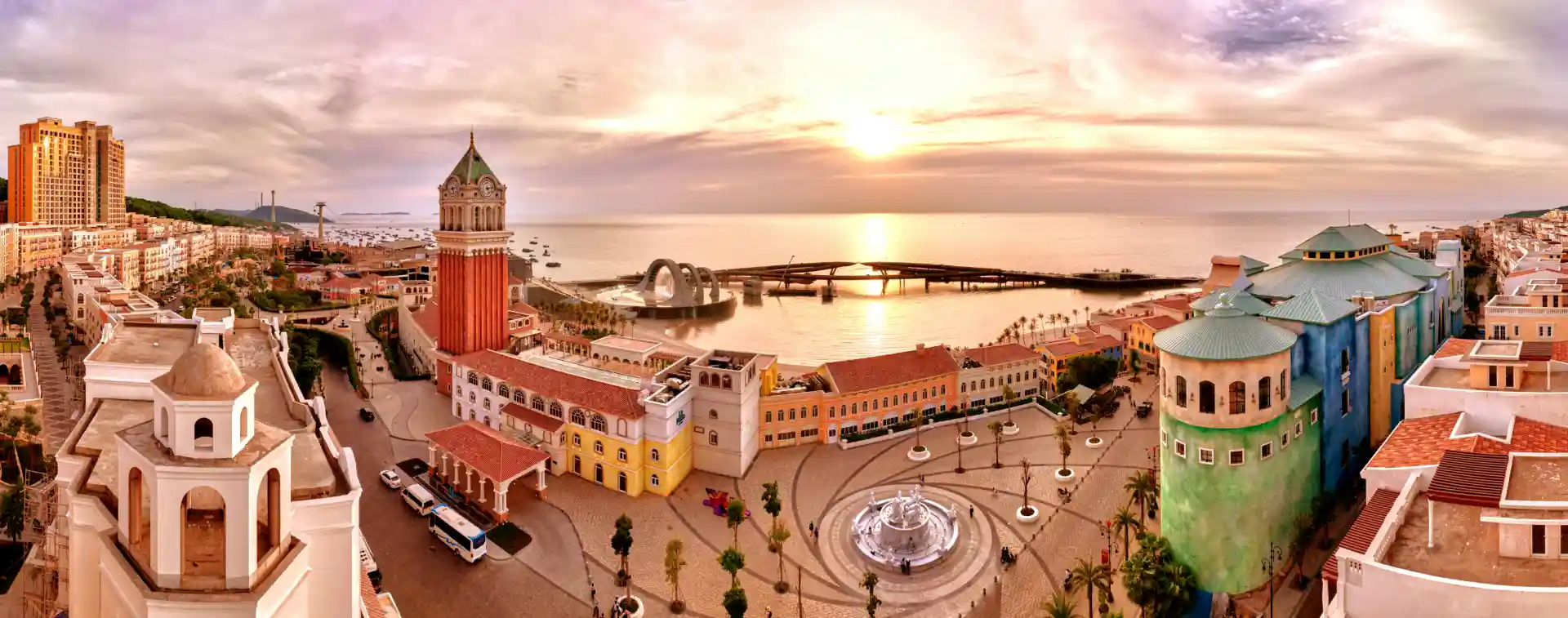 Sunset Town in Phu Quoc Island, a popular holiday destination in Vietnam