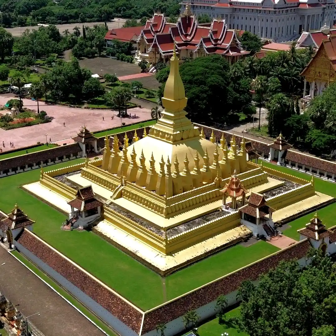 Vientiane, the capital of Laos and one of the most attractive places in Southeast Asia