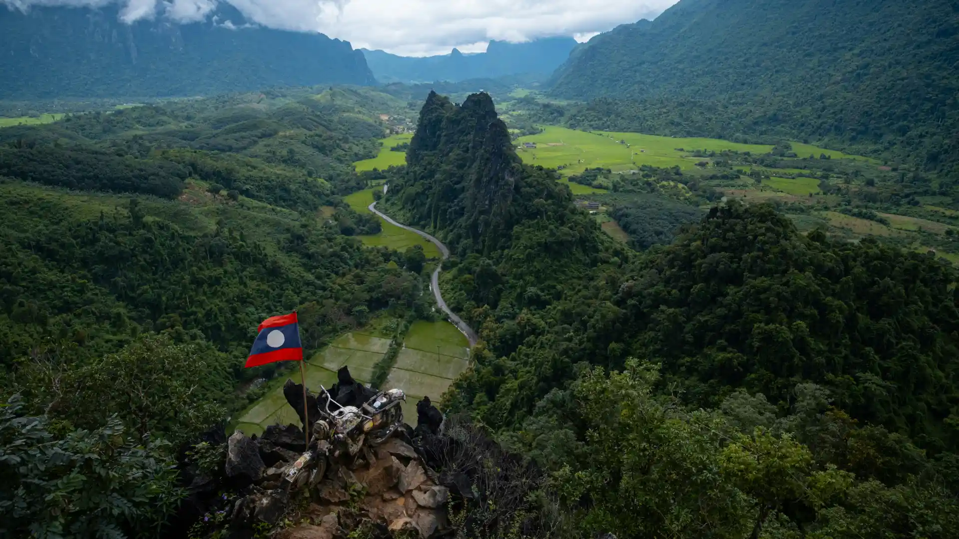 Nam Xay Viewpoint near Vang Vieng, one of the top things to do in Laos
