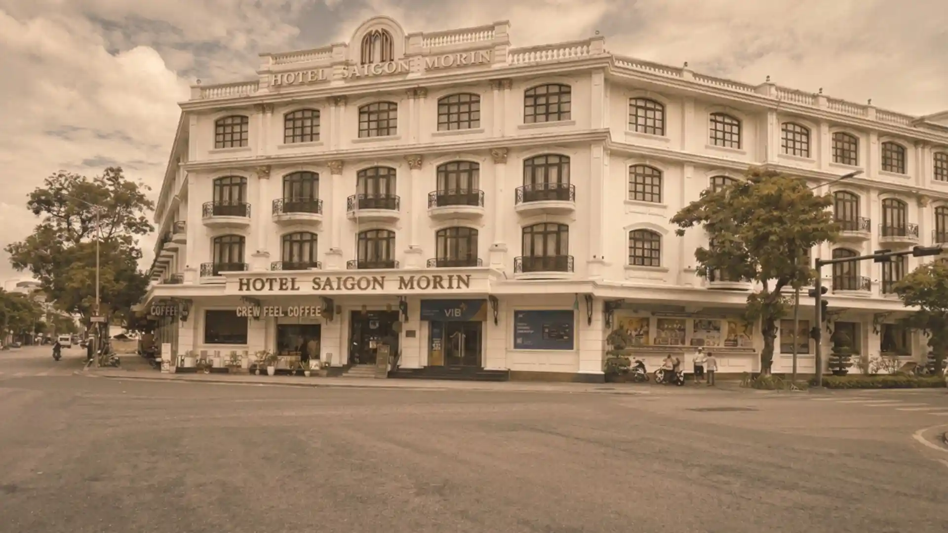 Saigon Morin Hotel in Hue, a hotel where Charlie Chaplin stayed during his honeymoon trip to Hue and Vietnam