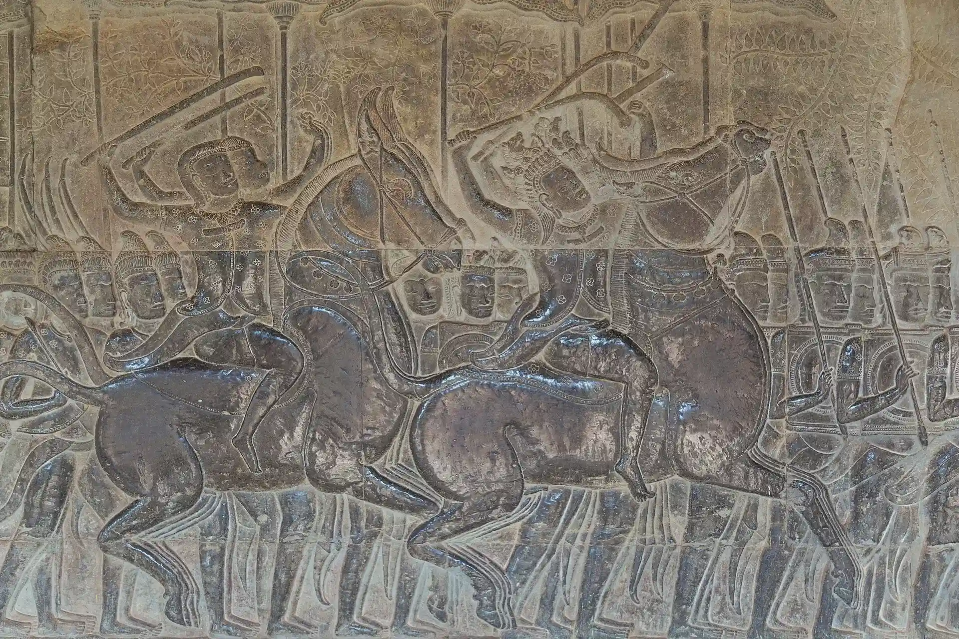 Khmer Bas-reliefs at Angkor Wat